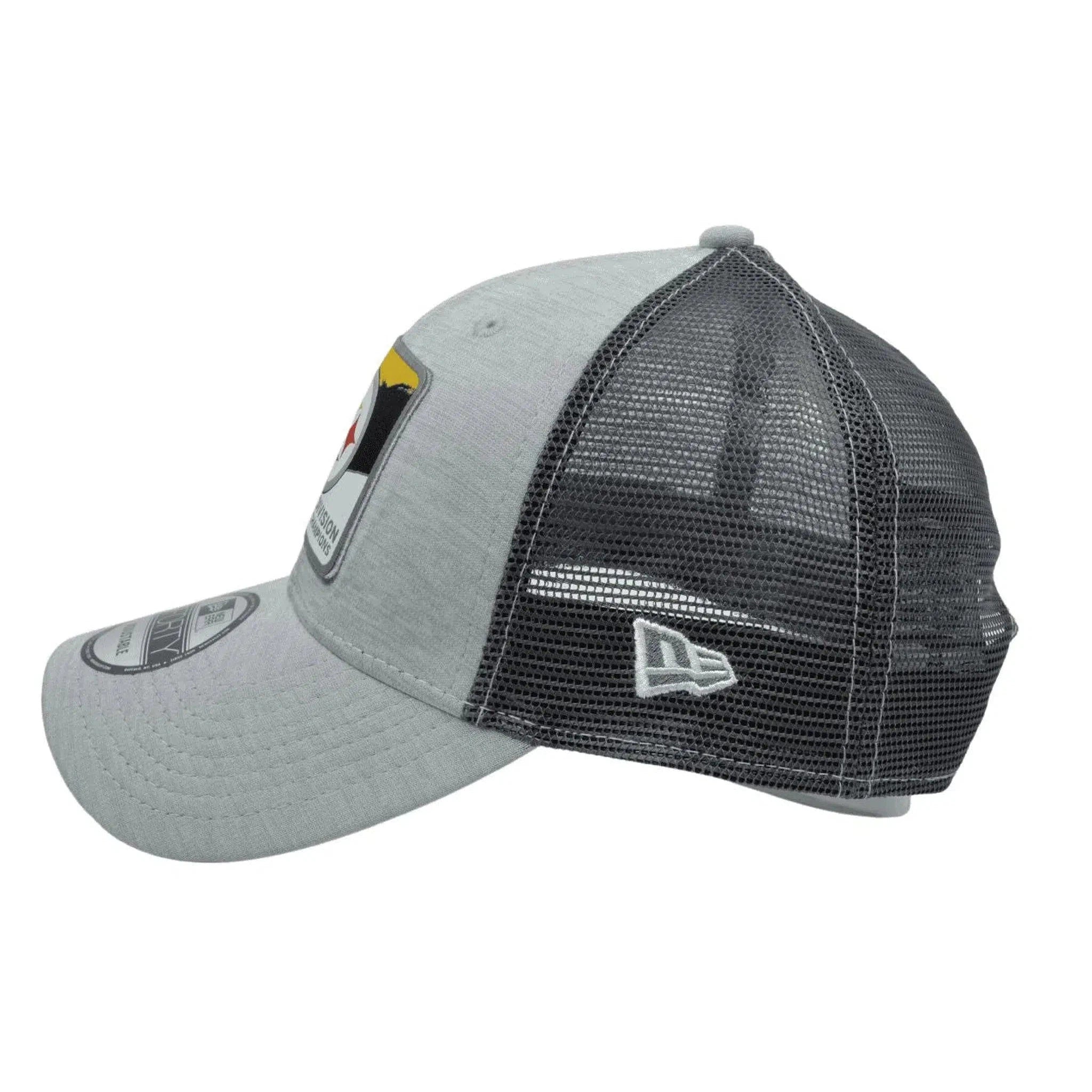 Pittsburgh Steelers New Era 9FORTY Division Champions 2Tone Gray NFL Hat