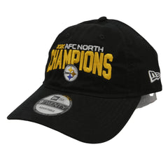 Pittsburgh Steelers New Era 9TWENTY AFC North NFL Champions Adjustable Black Hat