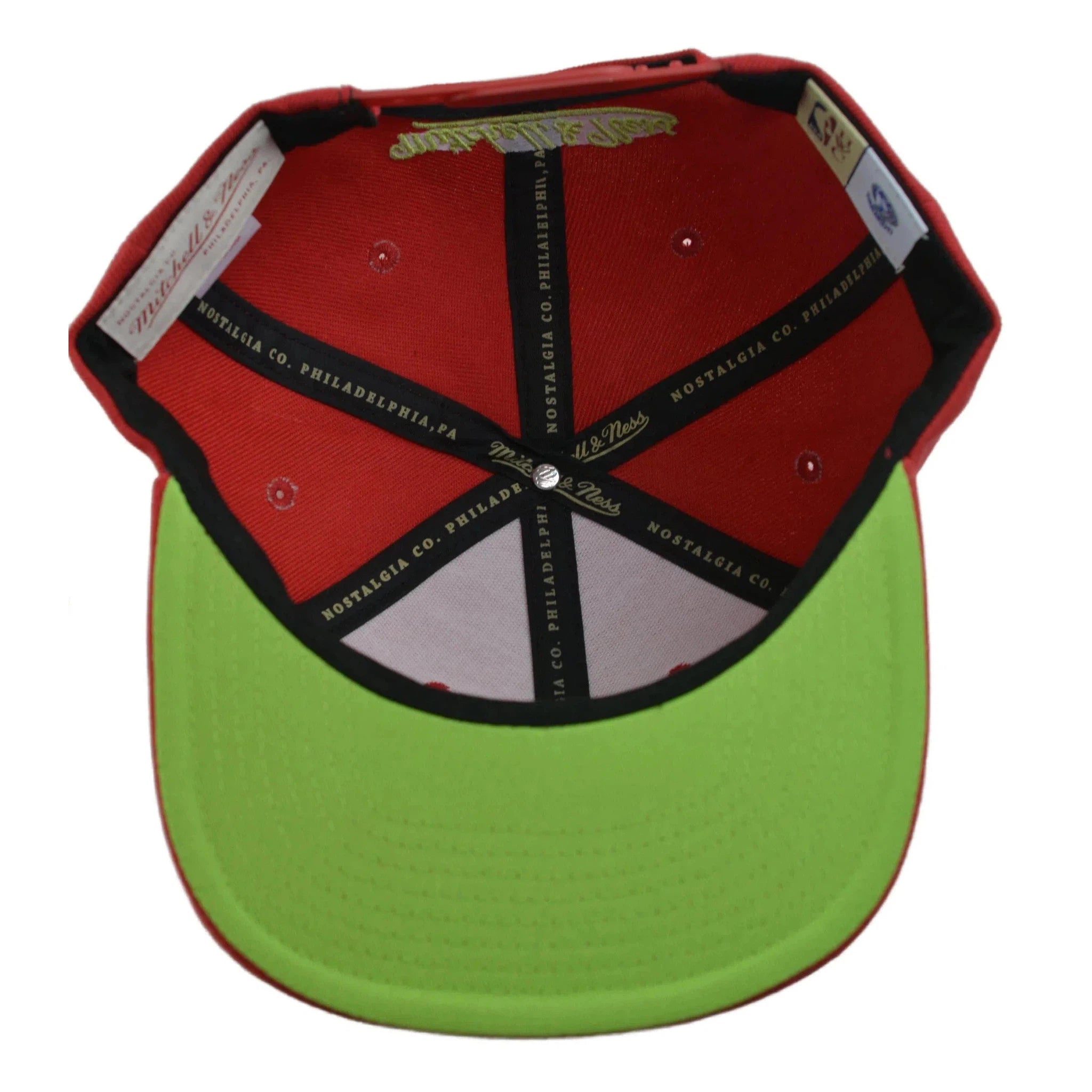 Portland Trail Blazers NBA Reverse Grinch Men's Basketball Snapback Cap Flat bill Hat by Mitchell & Ness