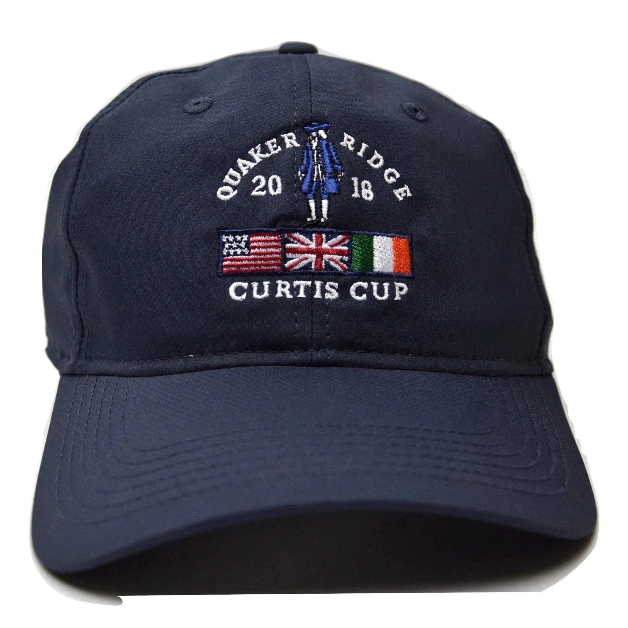 Quaker Ridge Curtis Cup Ahead Golf Performance Lightweight Tech Navy Blue Adjustable Golf Hat