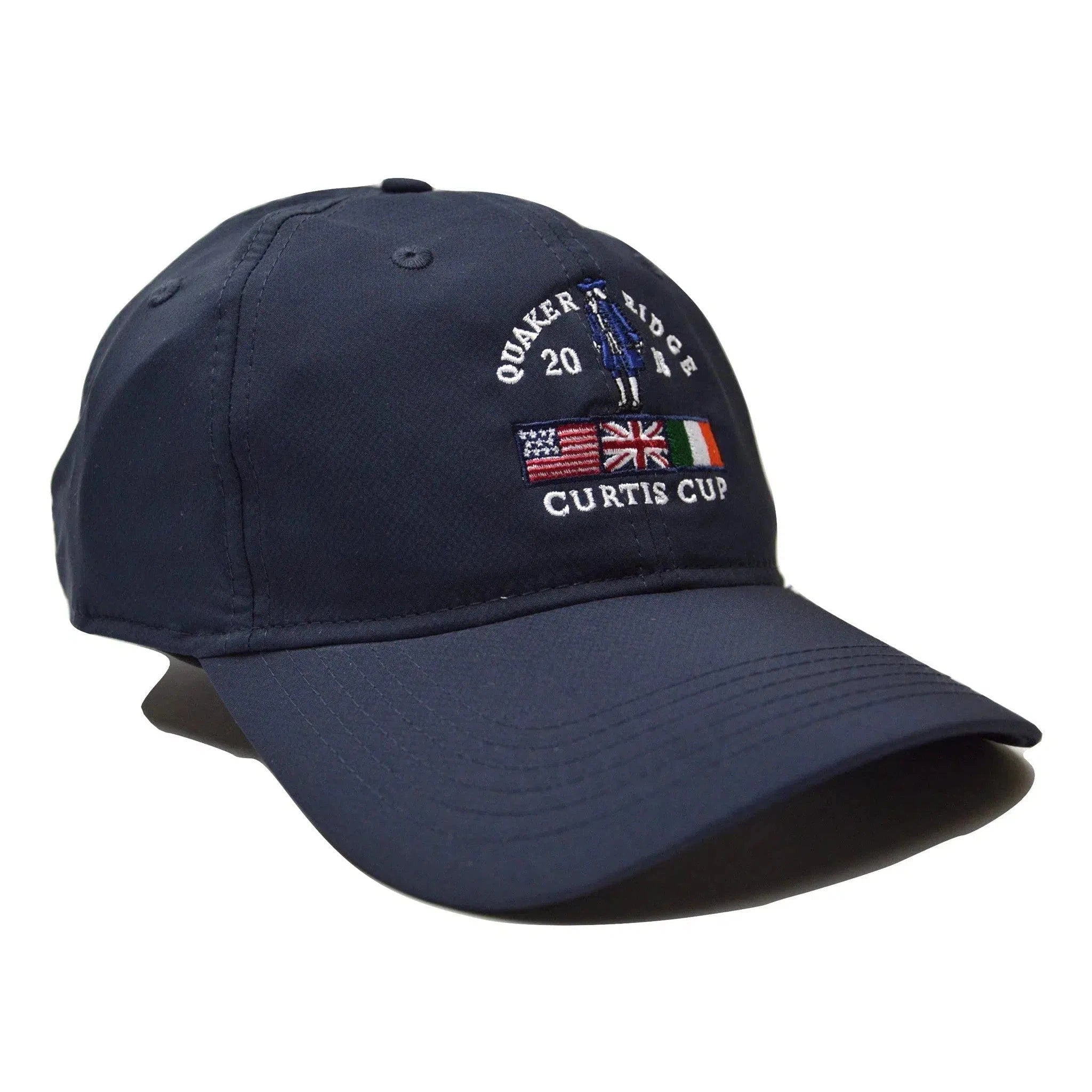 Quaker Ridge Curtis Cup Ahead Golf Performance Lightweight Tech Navy Blue Adjustable Golf Hat