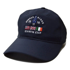 Quaker Ridge Curtis Cup Ahead Golf Performance Lightweight Tech Navy Blue Adjustable Golf Hat