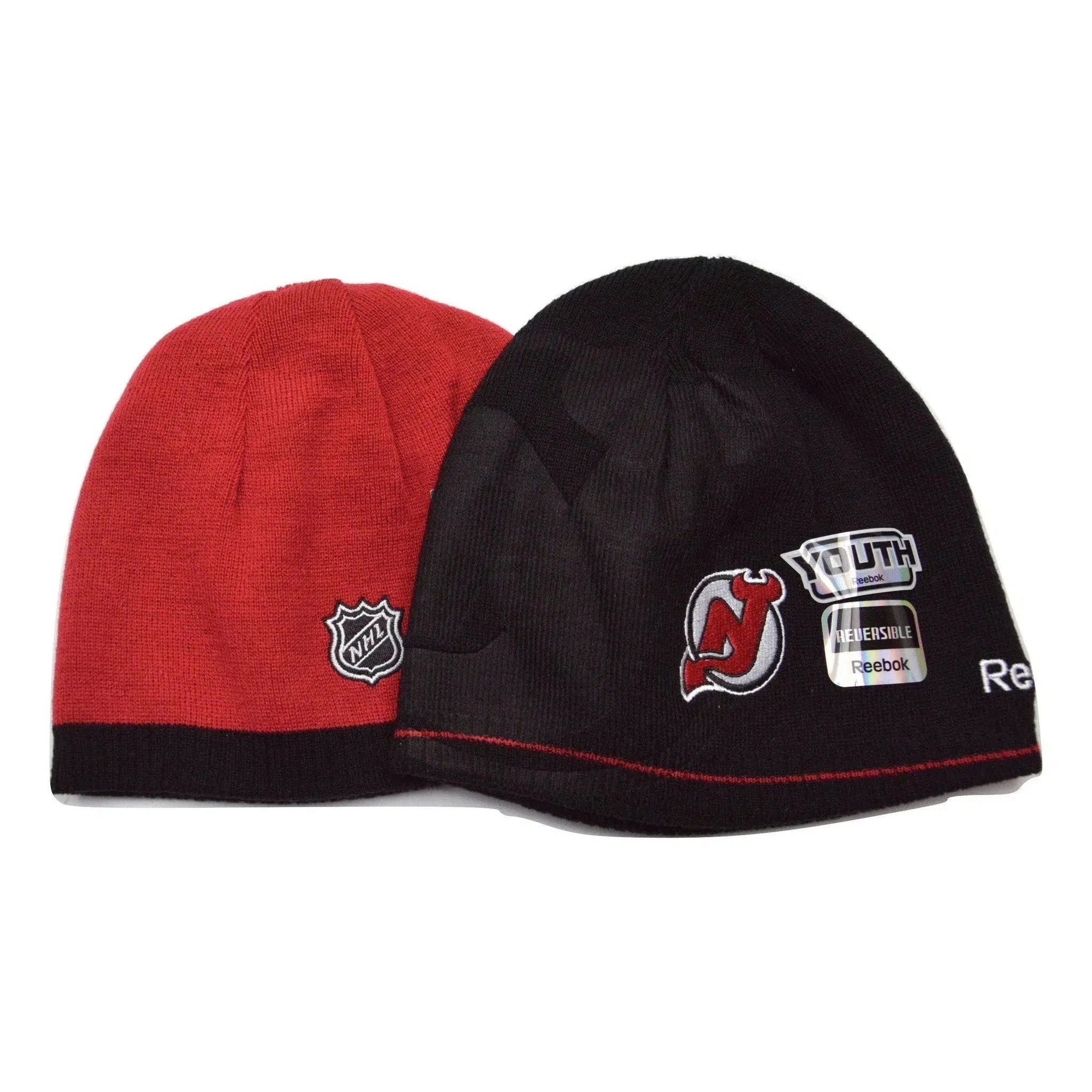 Reebok New Jersey Devils Youth Reversible Knit Winter Hat Beanie