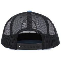 "River Life Blue & Black Mesh Back Trucker Hat by KB Ethos - Perfect for River Enthusiasts!"