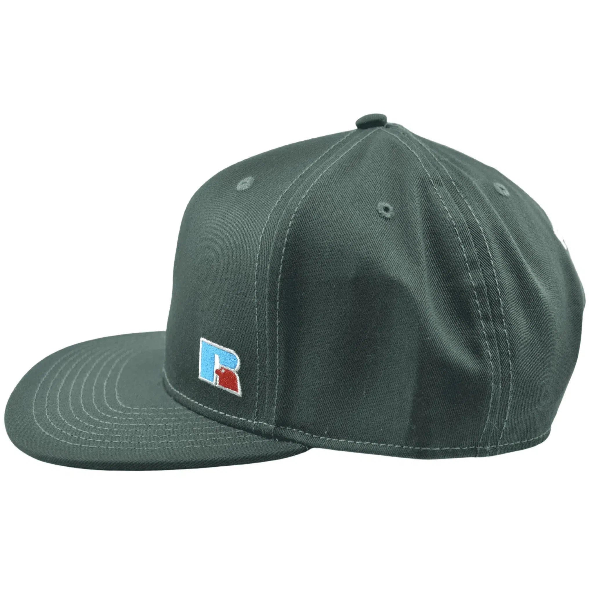 Russell Athletic Sportswear "R" Logo Green Flat Bill Snapback Hat