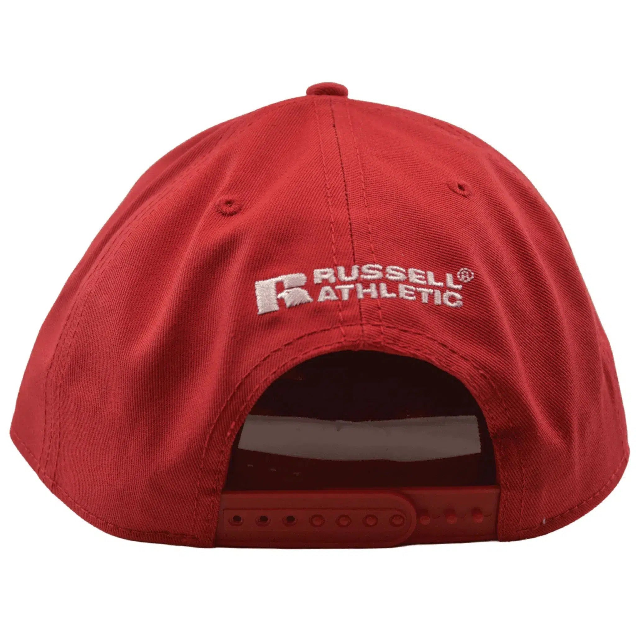 Russell Athletic Sportswear "R" Logo Red Flat Bill Snapback Hat