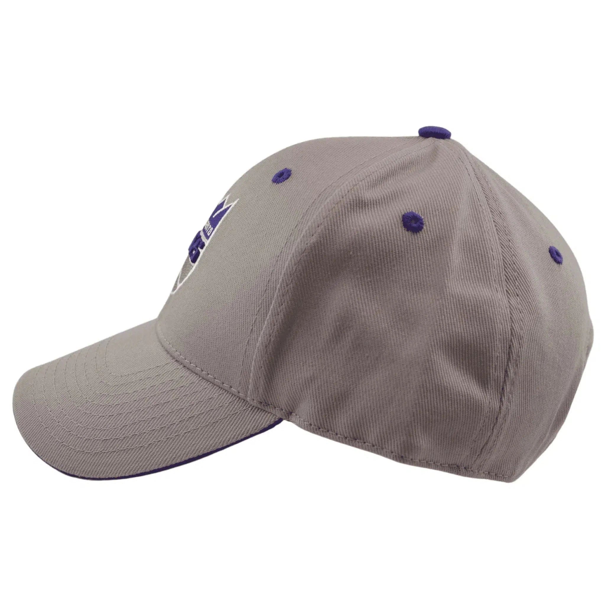 Sacramento Kings Fan Favorite Gray NBA Team Logo Adjustable Hat