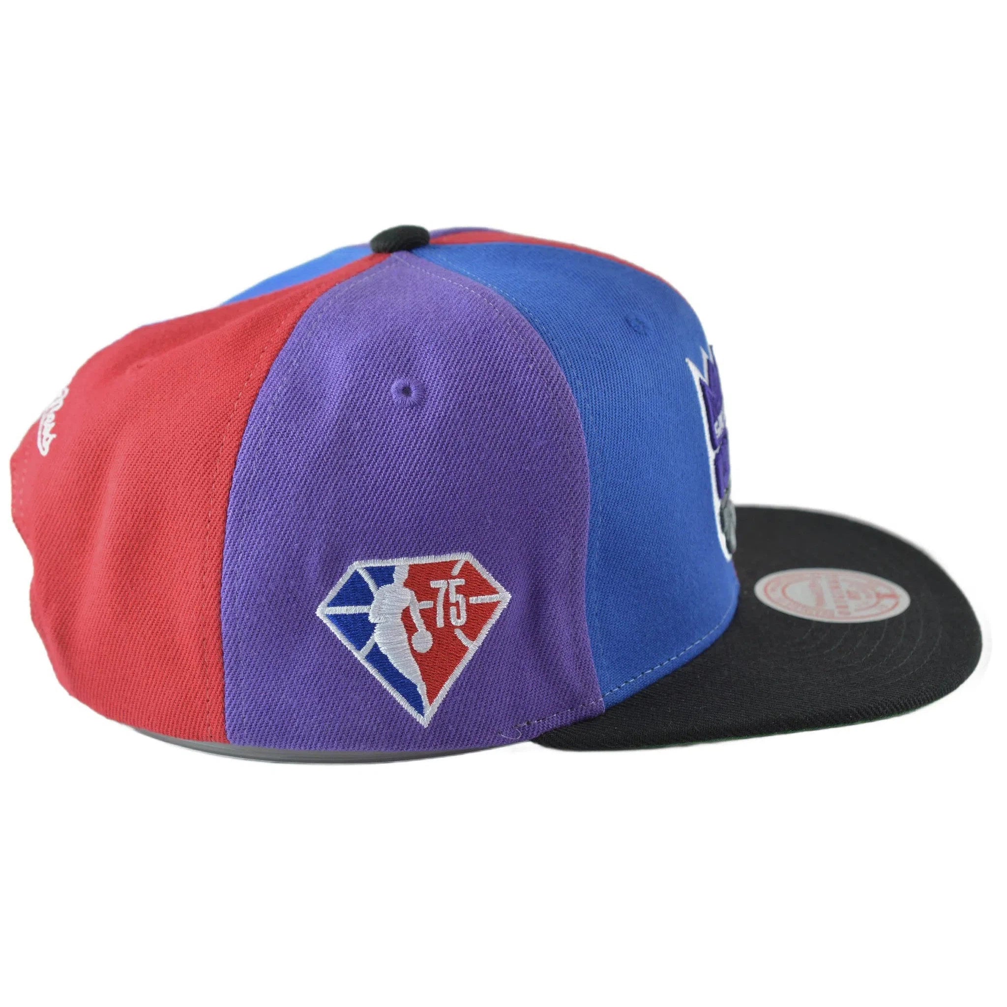 Sacramento Kings NBA Team Era Pinwheel Men's Snapback Cap, Flat Bill Hat by Mitchell & Ness