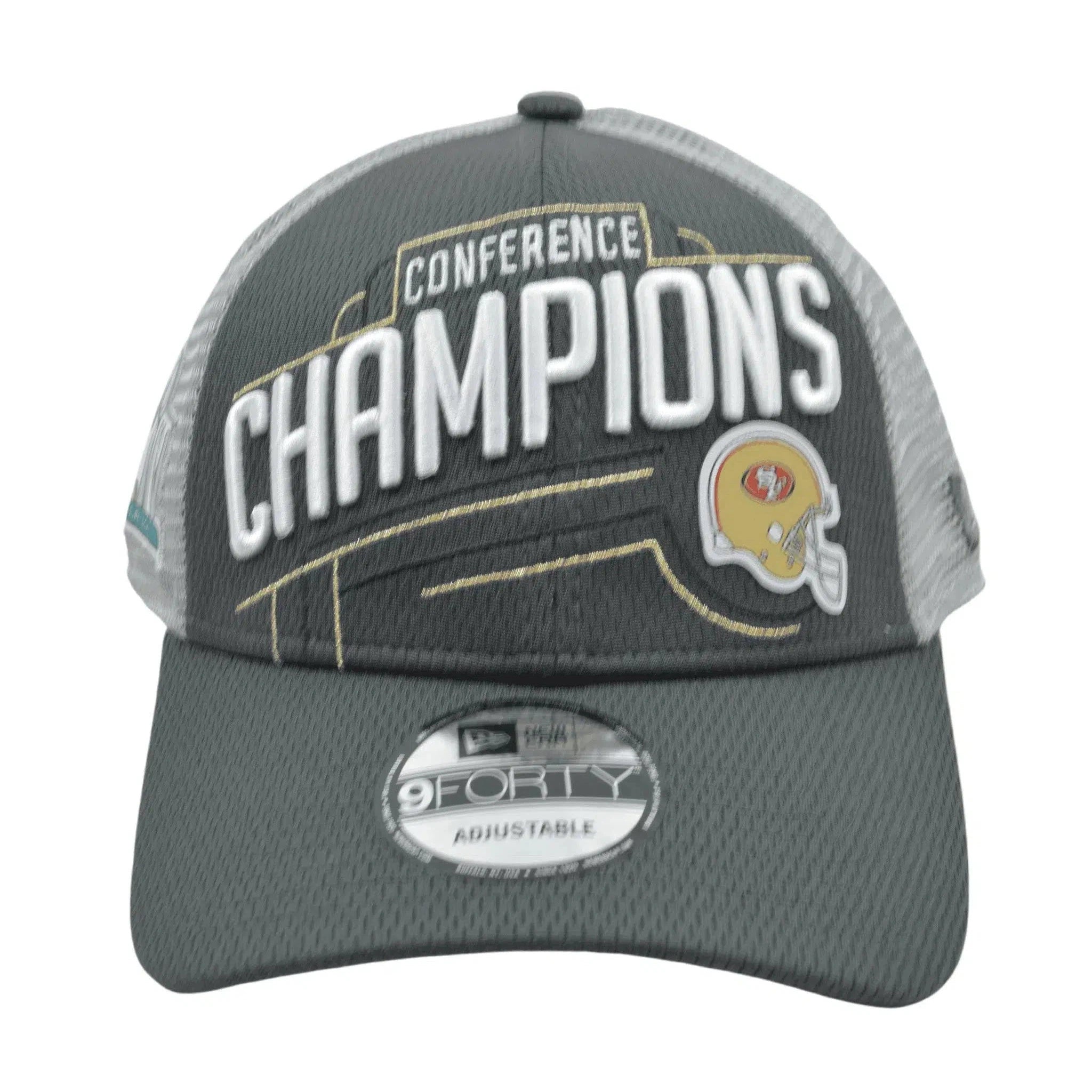 San Francisco 49ers New Era 9FORTY Conference Champions 2Tone Gray NFL Hat