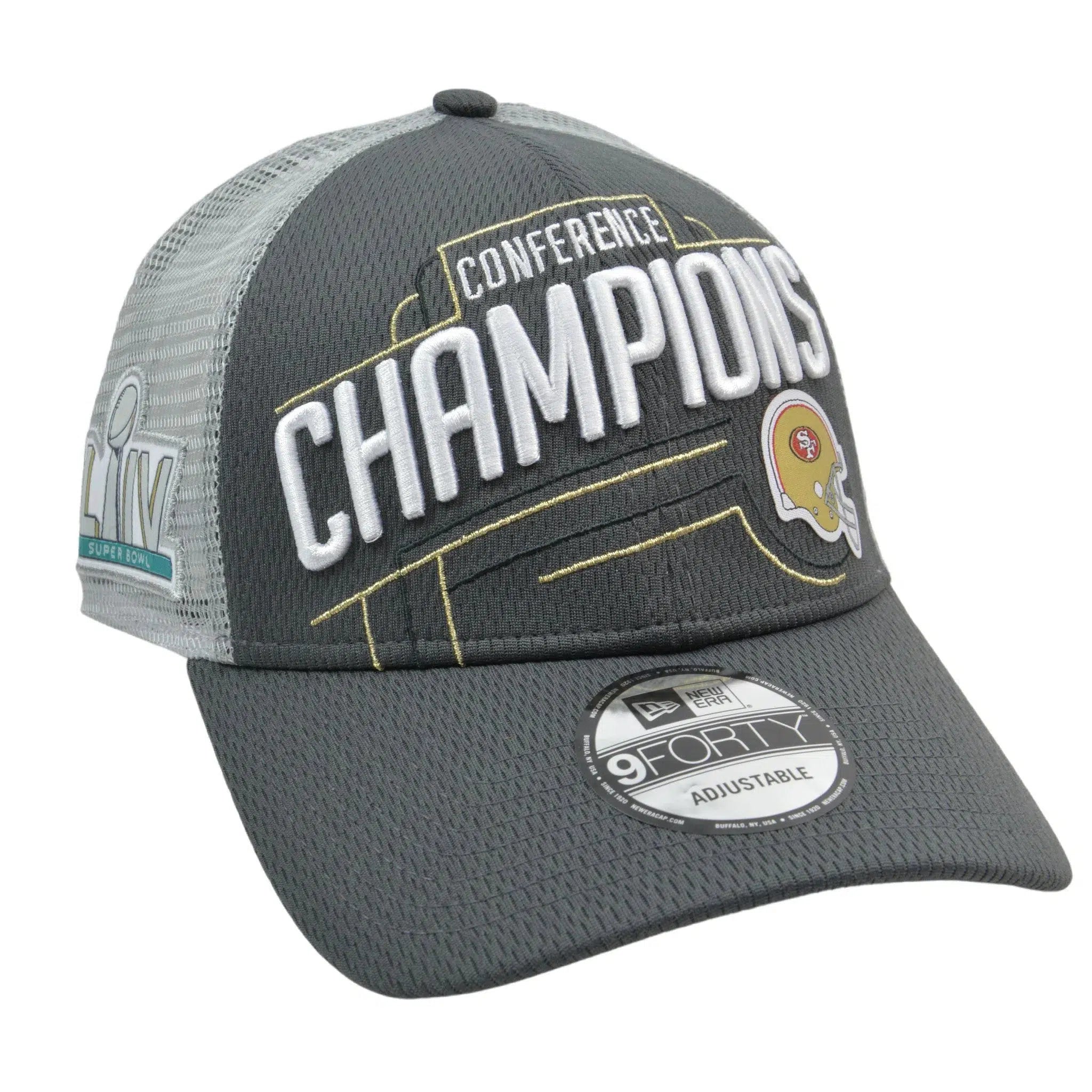 San Francisco 49ers New Era 9FORTY Conference Champions 2Tone Gray NFL Hat