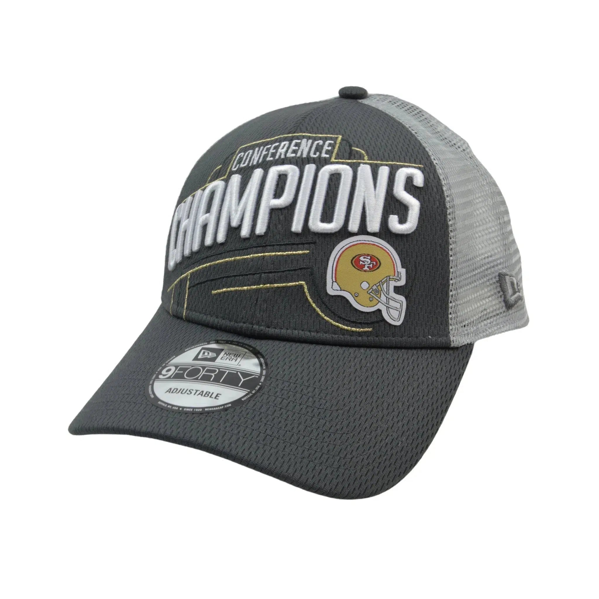 San Francisco 49ers New Era 9FORTY Conference Champions 2Tone Gray NFL Hat