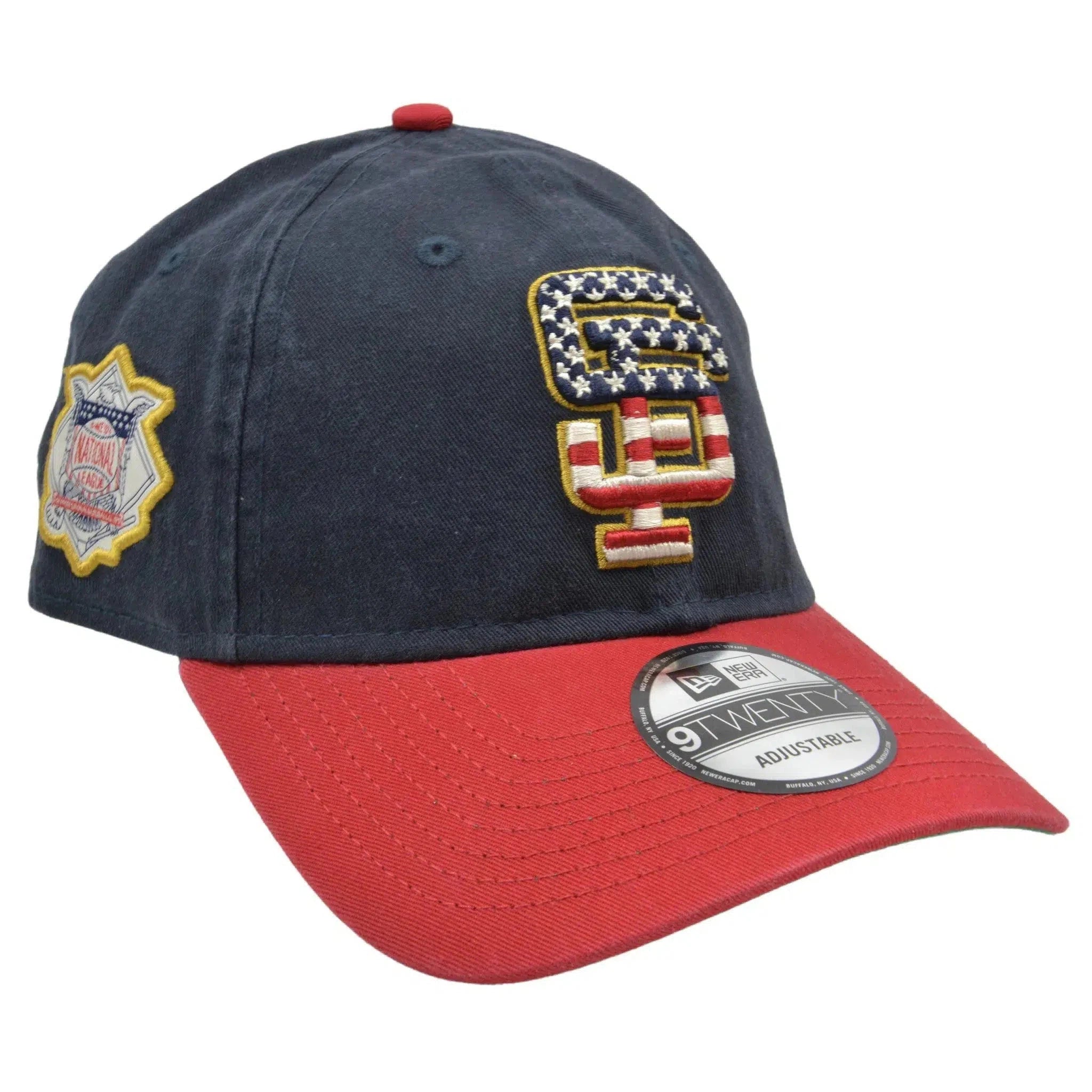 San Francisco Giants New Era 9TWENTY MLB Baseball July 4th Patriotic Adjustable Hat