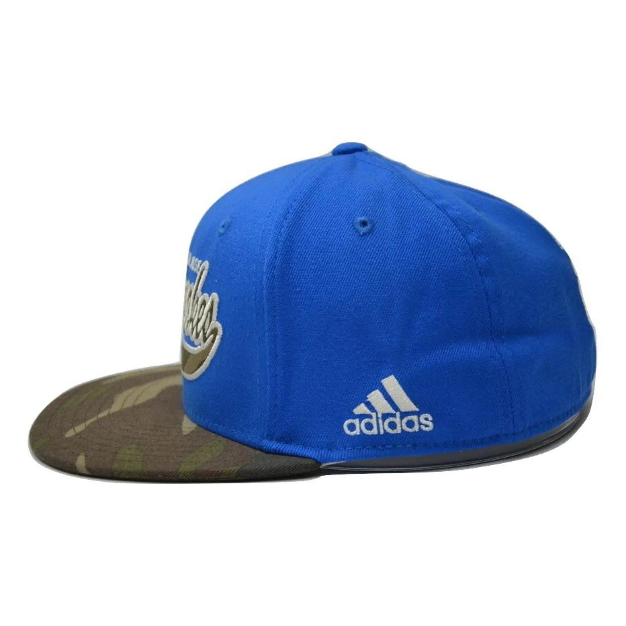 San Jose Earthquakes Adidas MLS Team Flex Fit Camo Flat Bill Hat Soccer Cap