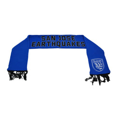 San Jose Earthquakes FC MLS Core Soccer Winter Knit Scarf