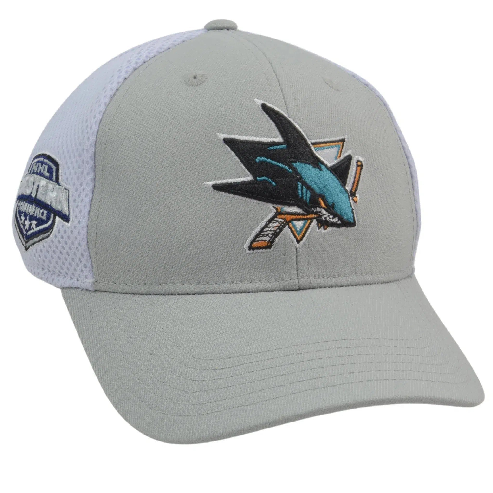 San Jose Sharks NHL Contender Western Conference Meshback OSFM Flex Fit Hat