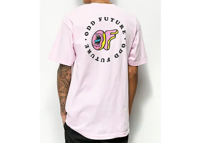 Santa Cruz Skate Apparel Odd Future Logo Men's Short Sleeve Pink T-Shirt