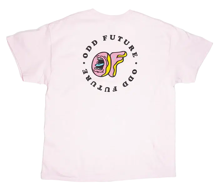 Santa Cruz Skate Apparel Odd Future Logo Men's Short Sleeve Pink T-Shirt