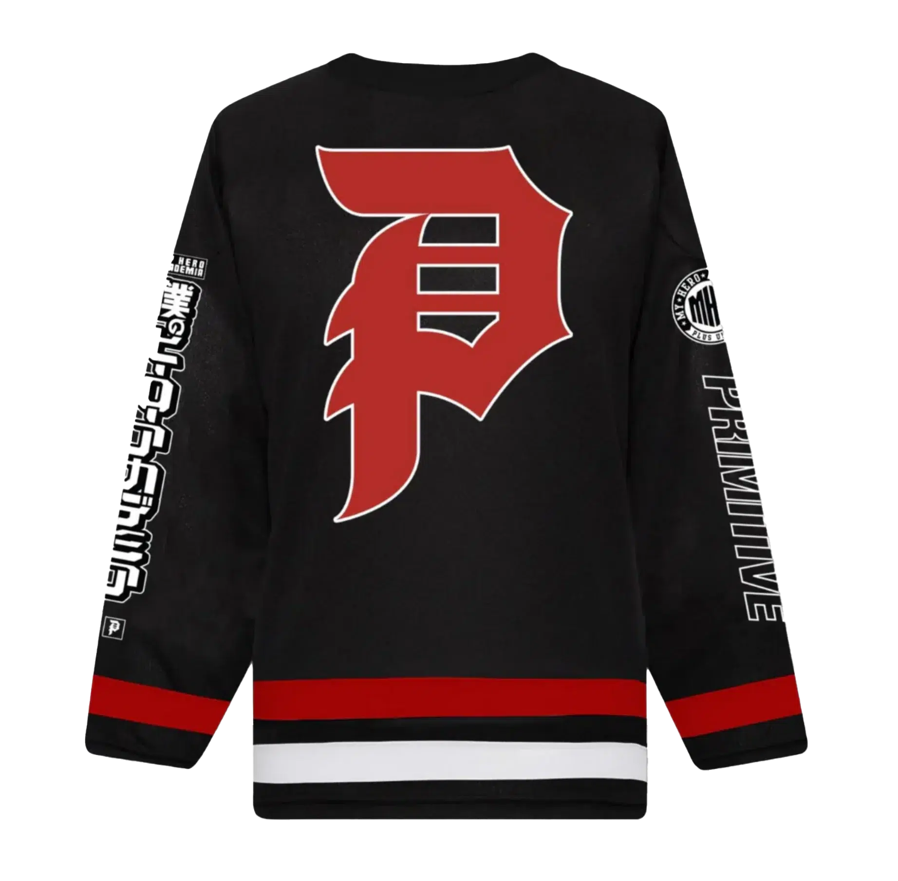 Primitive x My Hero Academia Black Hockey Jersey