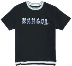 Kangol Game Day Black Heavyweight Crew Neck Black T-Shirt