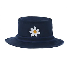 McNairy & Co. Navy Blue Woody Daisy Fitted Pork Pie Style Bucket Hat