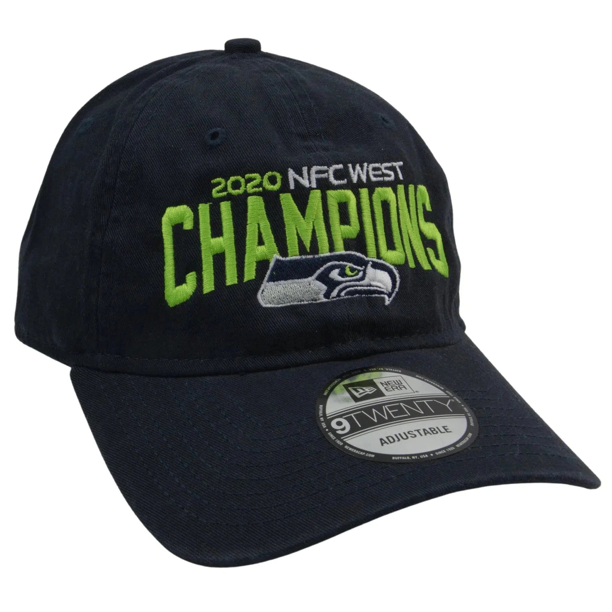 Seattle Seahawks New Era 9TWENTY NFC West Champions NFL Team Adjustable Blue Hat