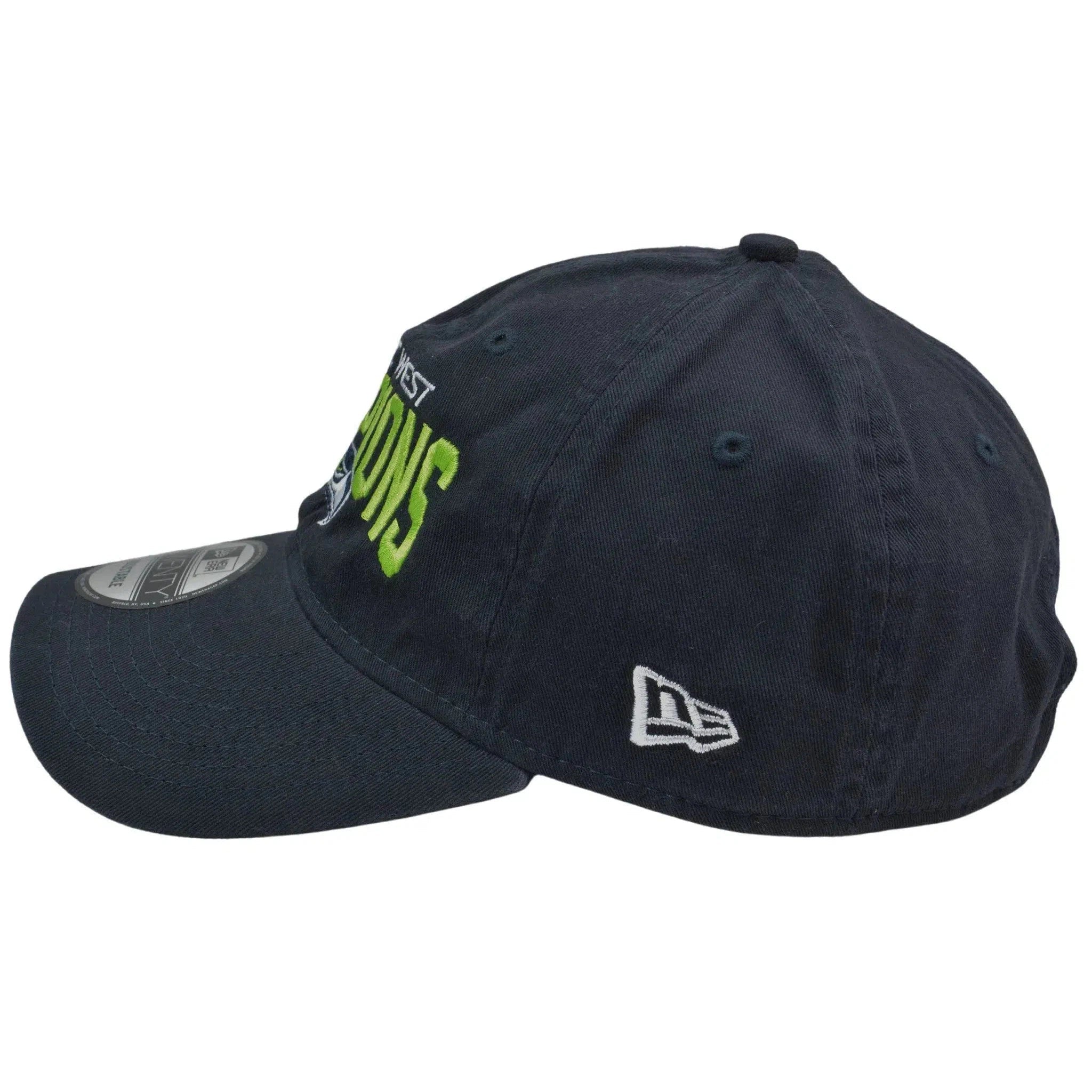 Seattle Seahawks New Era 9TWENTY NFC West Champions NFL Team Adjustable Blue Hat