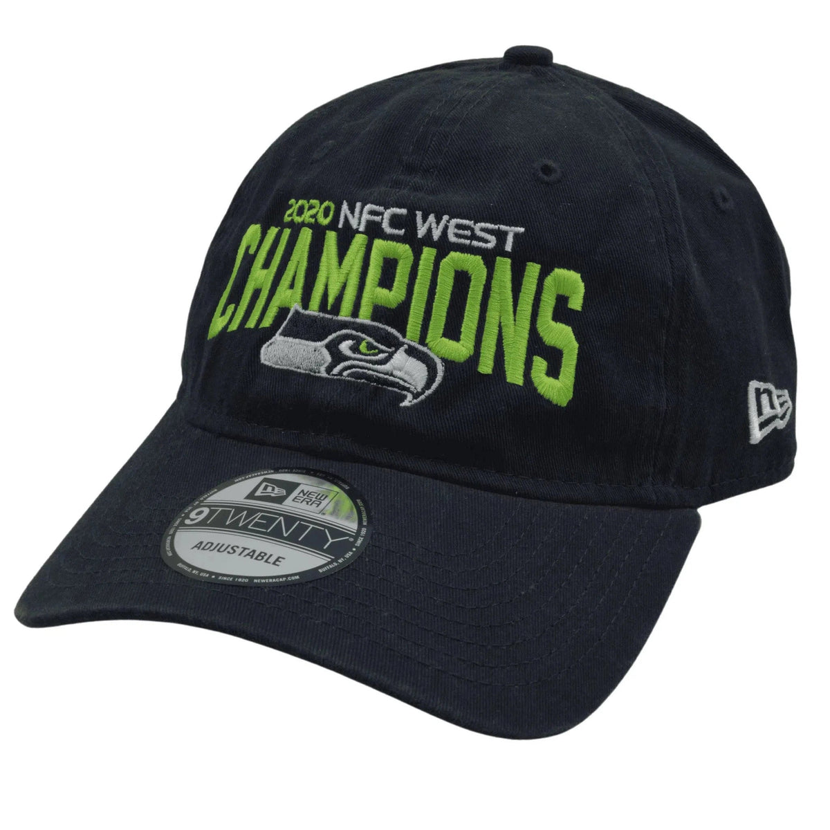 Seattle Seahawks New Era 9TWENTY NFC West Champions NFL Team Adjustable Blue Hat