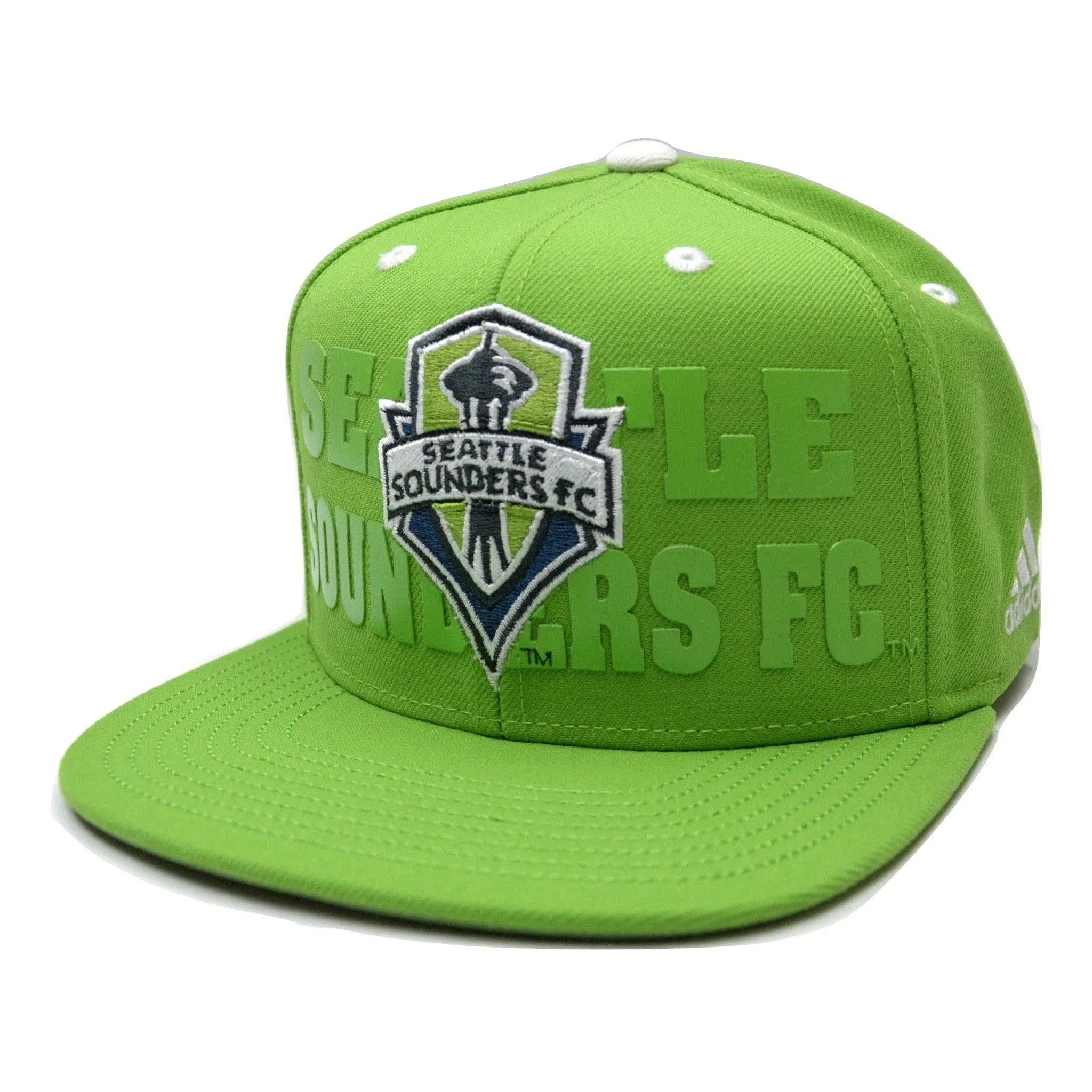 Seattle Sounders FC adidas NZP50 Academy MLS Soccer Team Snapback Hat Adjustable Cap