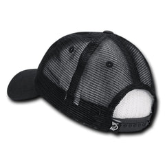 Special Ops Mess with the Best Black Relaxed Fit Trucker Hat Meshback Cap