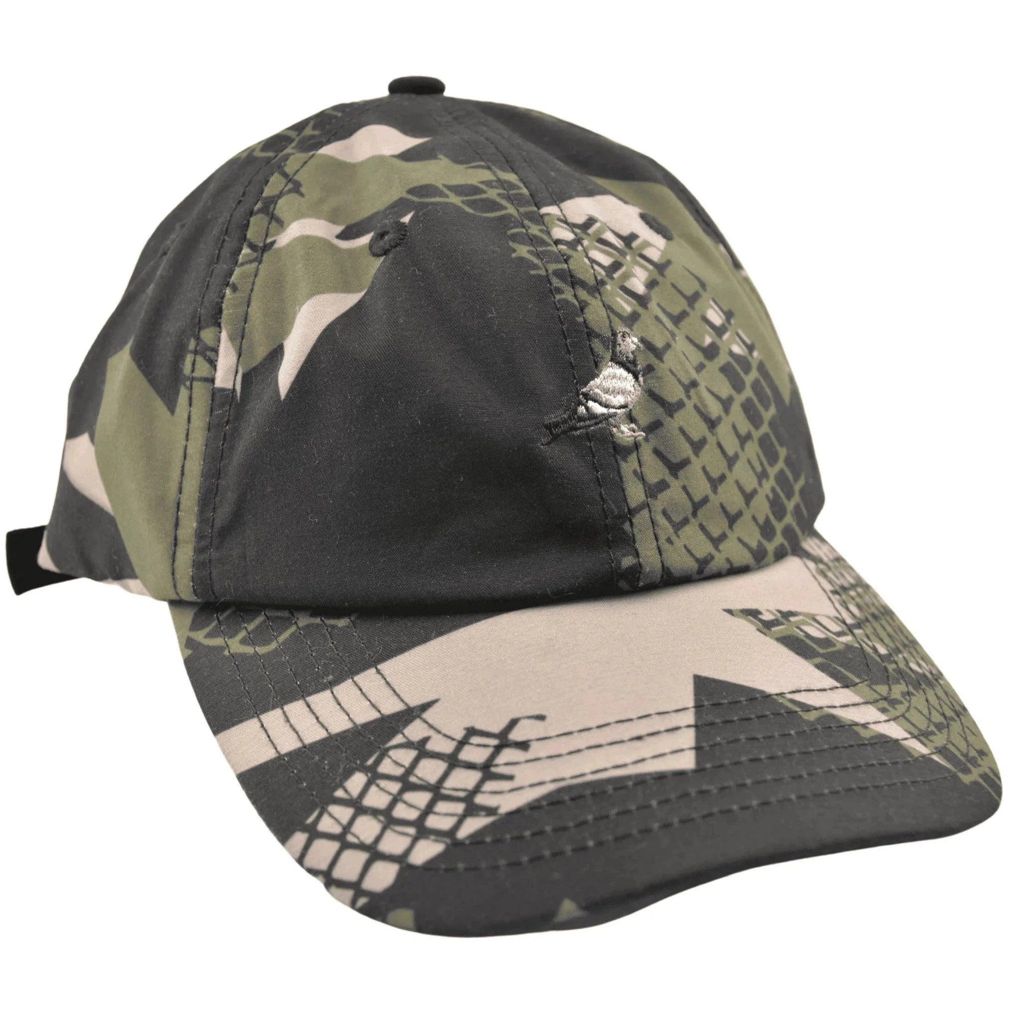 Staple Pigeon Logo Olive Camouflage Relaxed Fit Nylon Dad Hat