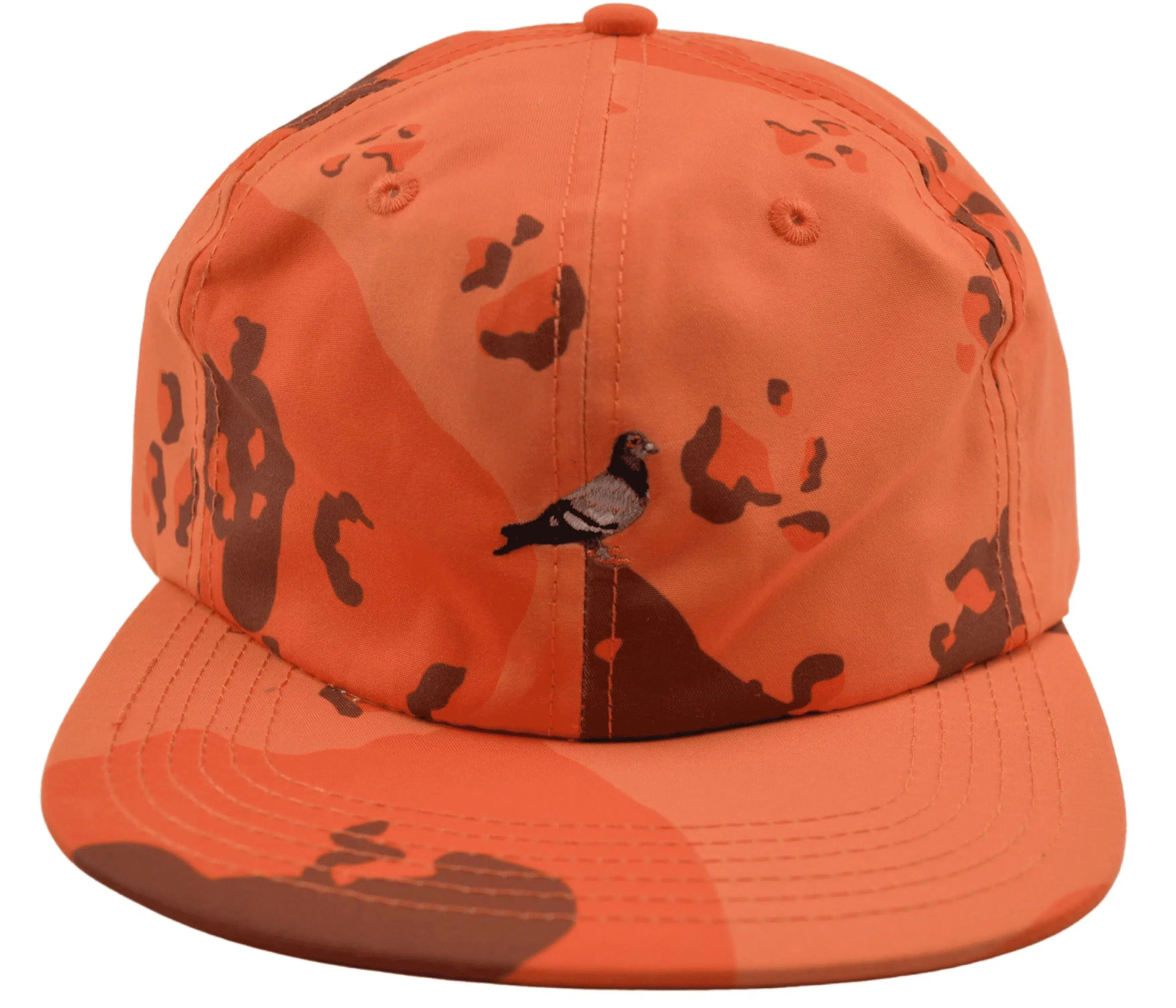 Staple Pigeon Logo Orange Camouflage Relaxed Fit Dad Hat