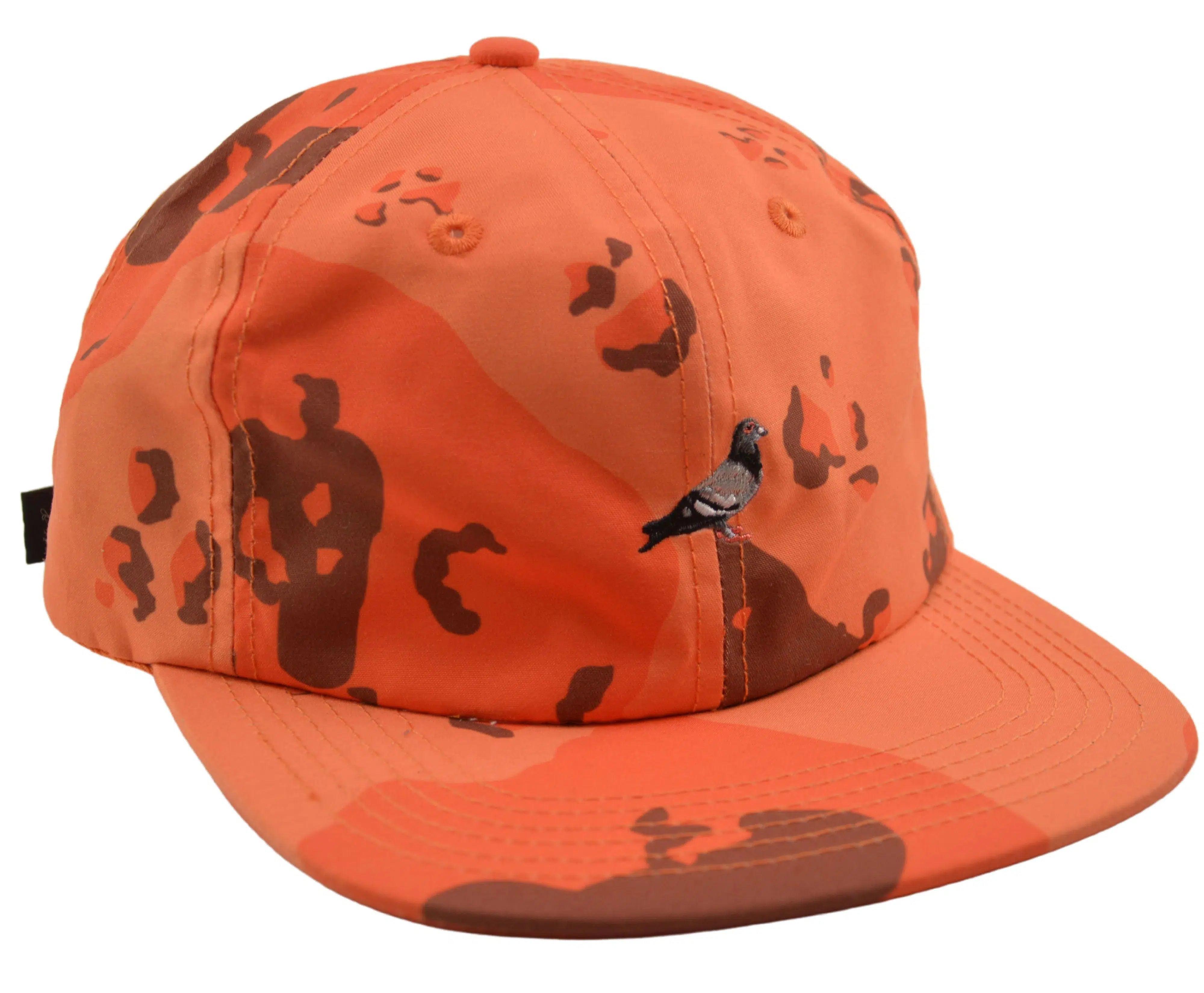 Staple Pigeon Logo Orange Camouflage Relaxed Fit Dad Hat