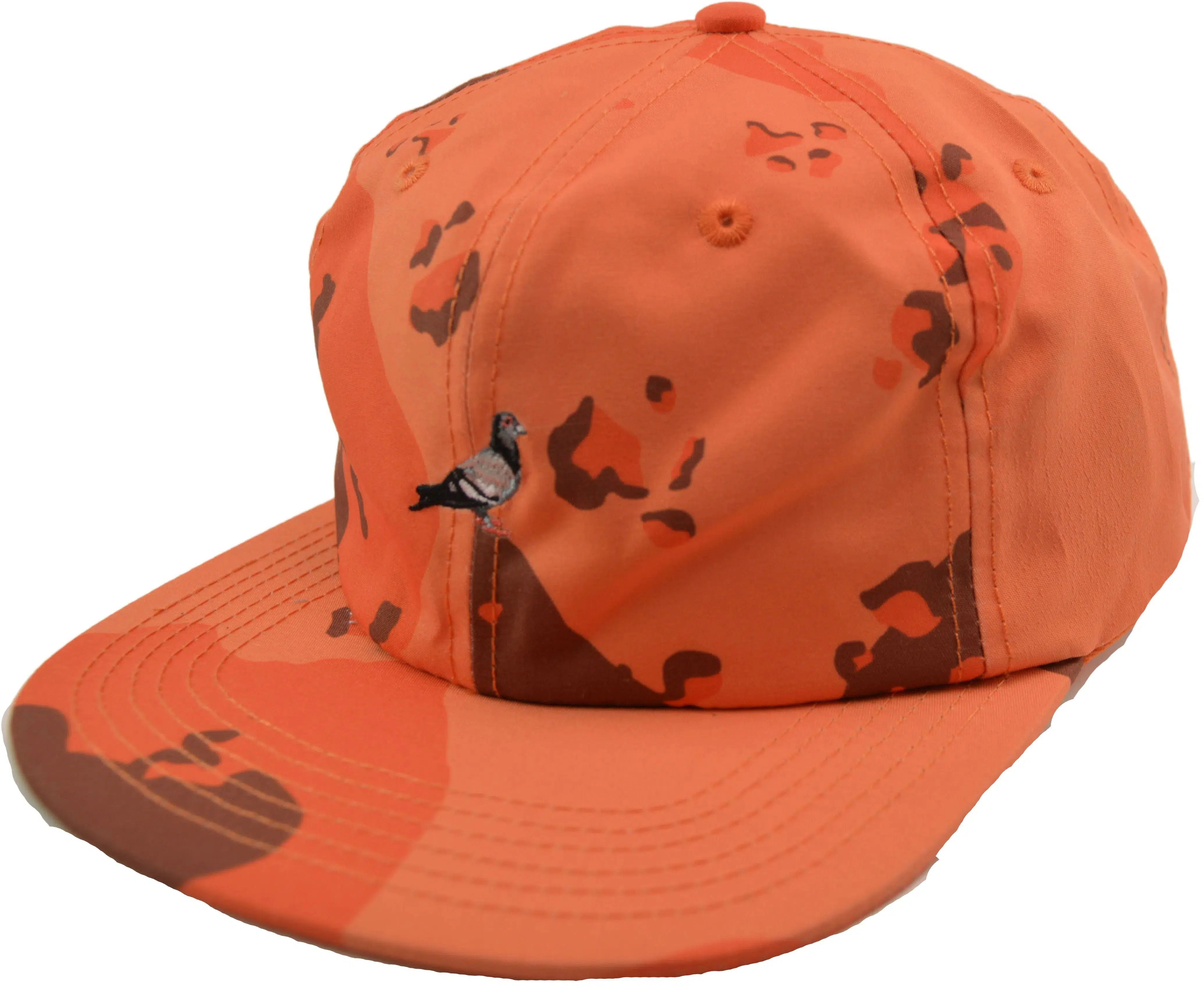 Staple Pigeon Logo Orange Camouflage Relaxed Fit Dad Hat