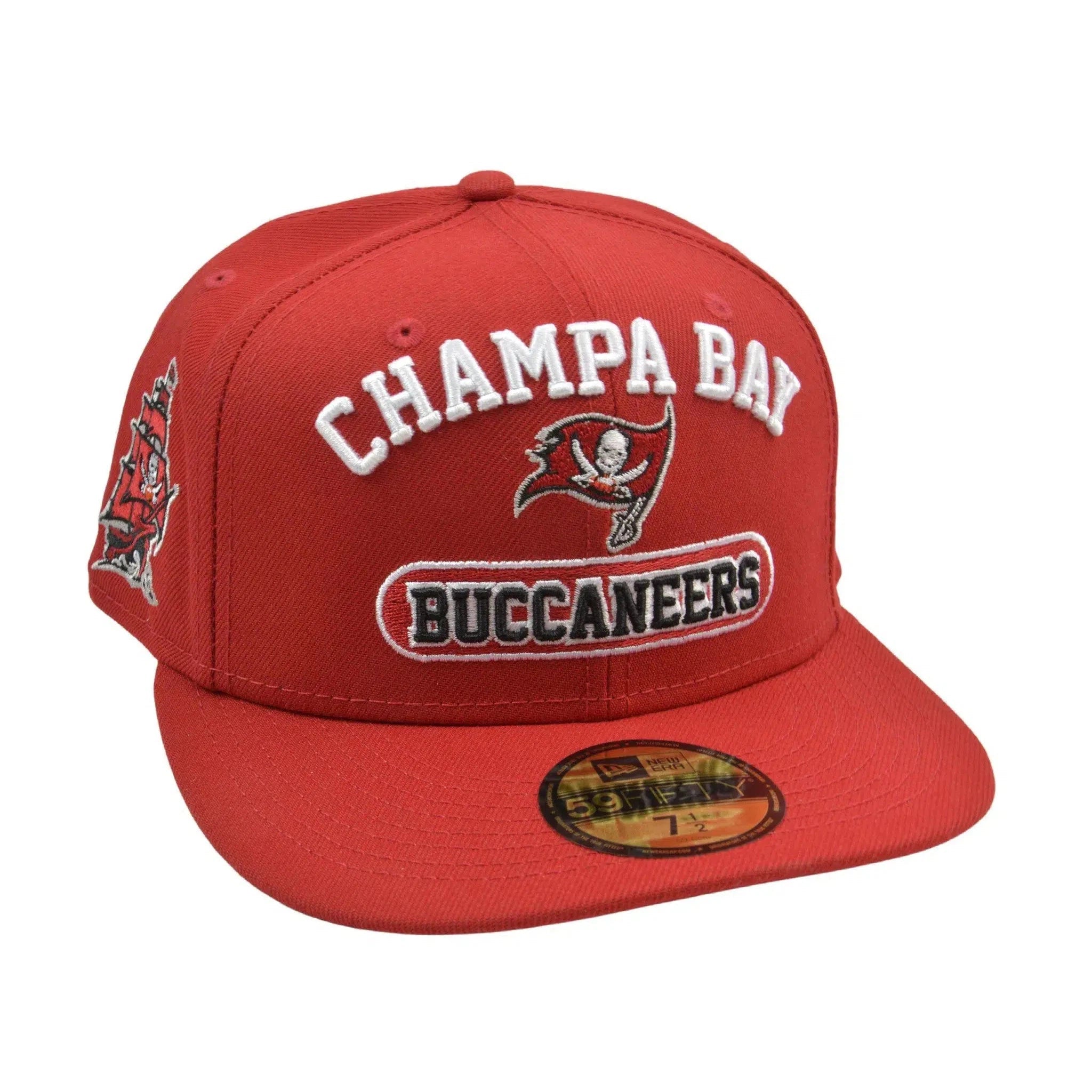 Tampa Bay Buccaneers Champa Bay New Era 59FIFTY NFL Red Fitted Football Hat