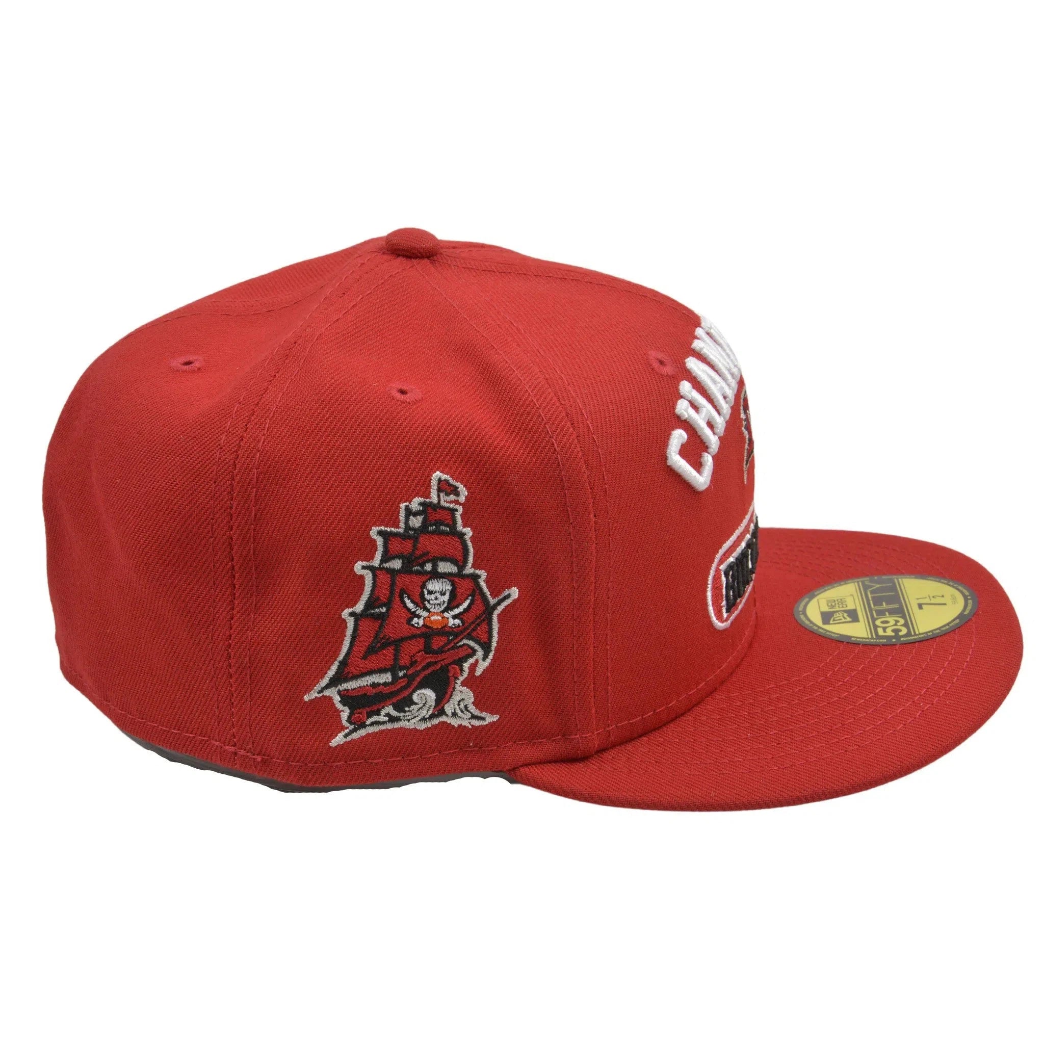 Tampa Bay Buccaneers Champa Bay New Era 59FIFTY NFL Red Fitted Football Hat