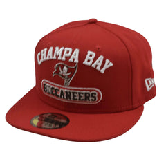 Tampa Bay Buccaneers Champa Bay New Era 59FIFTY NFL Red Fitted Football Hat