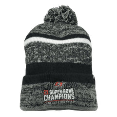 Tampa Bay Buccaneers NFL Logo 2X Super Bowl Champs Knit Pom Pom Beanie Winter Hat