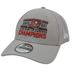 Tampa Bay Buccaneers New Era 9FORTY Super Bowl LV NFL Champions Adjustable Gray Hat