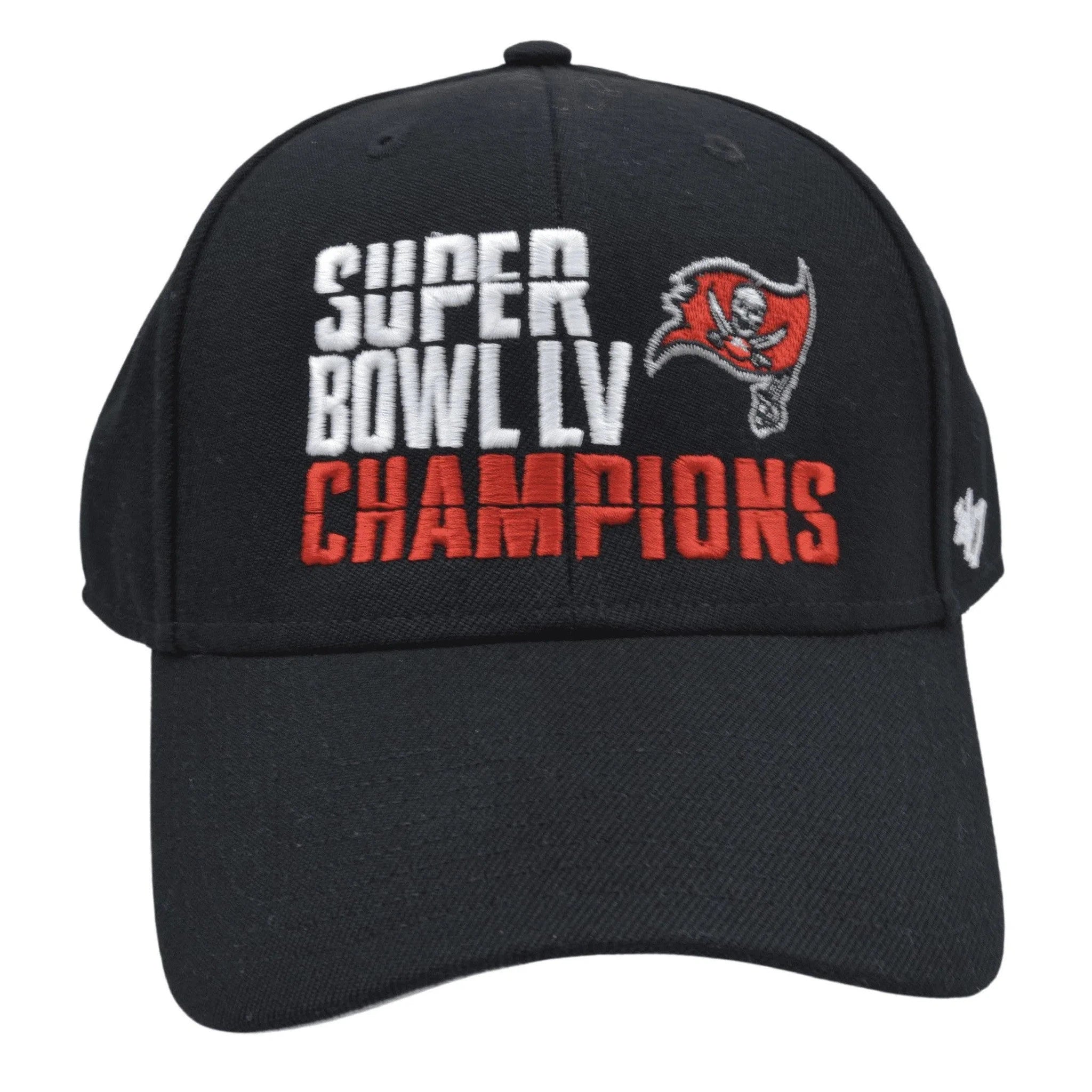 Tampa Bay Buccaneers Super Bowl LV NFL Champions Adjustable Black Hat by '47