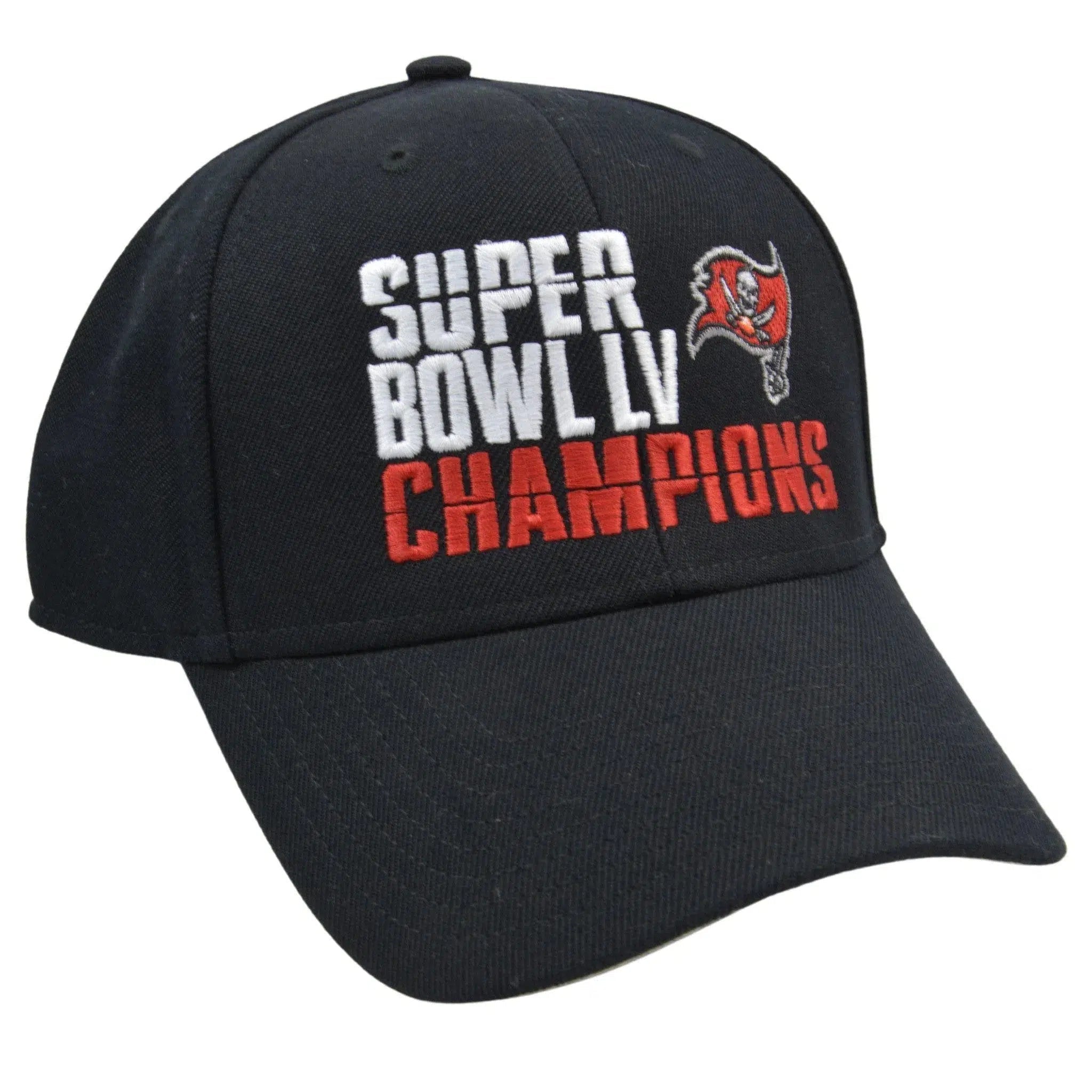 Tampa Bay Buccaneers Super Bowl LV NFL Champions Adjustable Black Hat by '47