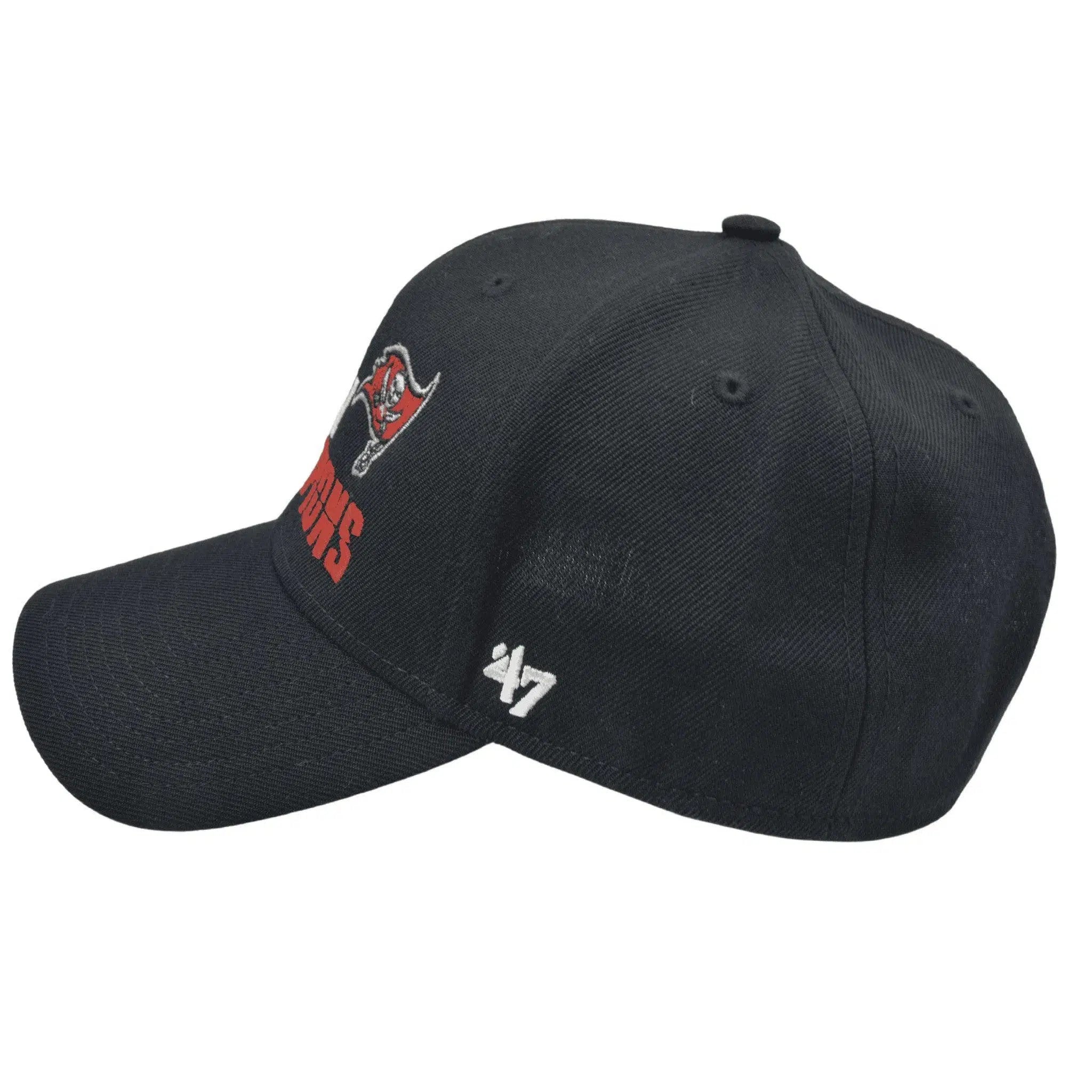 Tampa Bay Buccaneers Super Bowl LV NFL Champions Adjustable Black Hat by '47