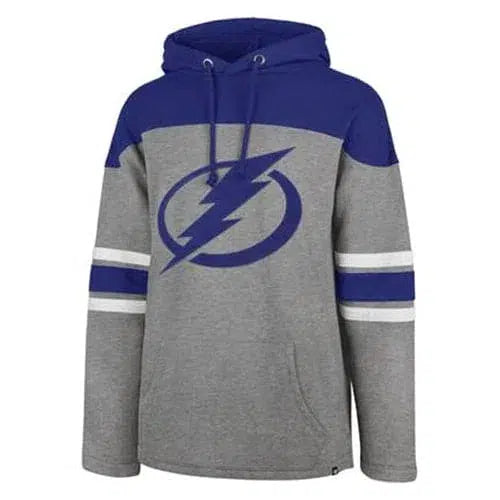 Tampa Bay Lightning Huron Hooded 2-Tone NHL Hockey Pullover Sweatshirt Hoodie