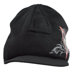 Tapout MMA Mixed Martial Art Billed Visor Knit Beanie Black Toque Winter Hat