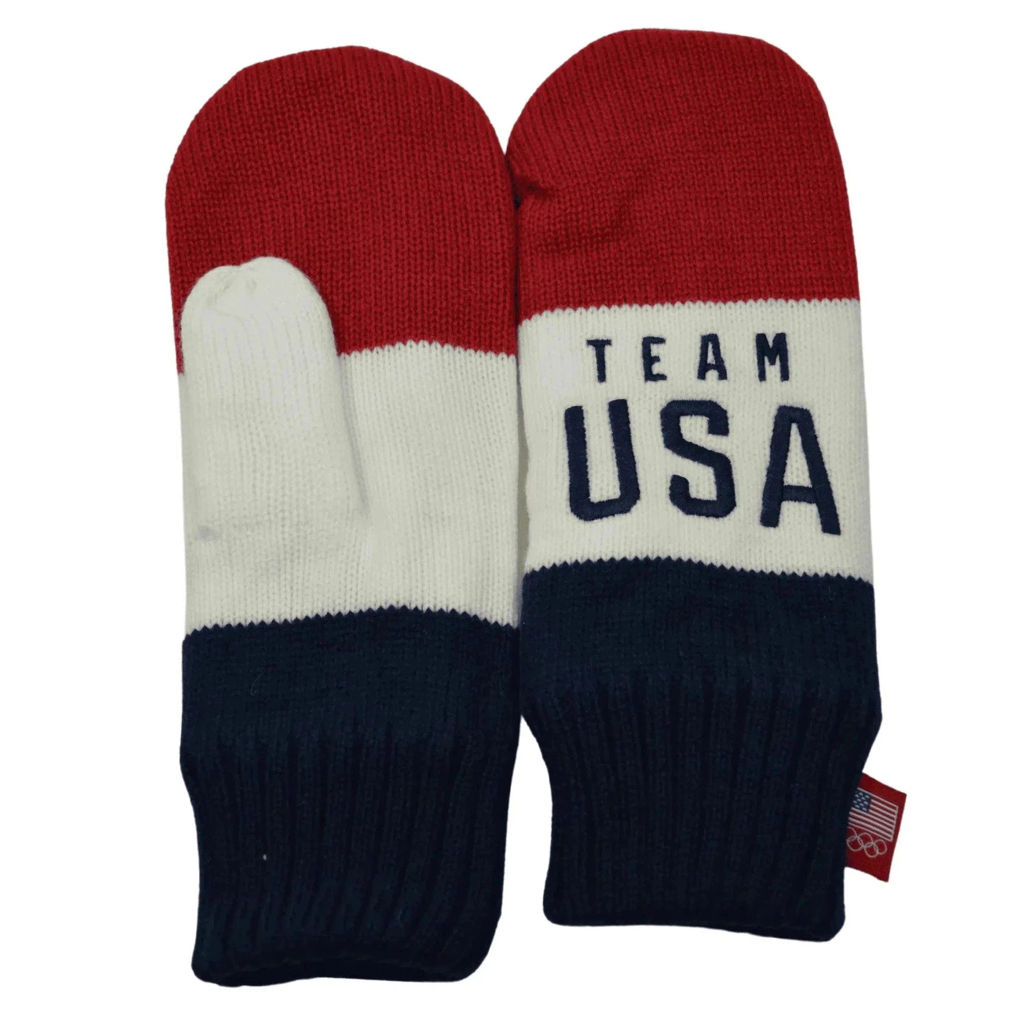 Team USA Olympic Team Red, White & Blue Winter Knit Mittens