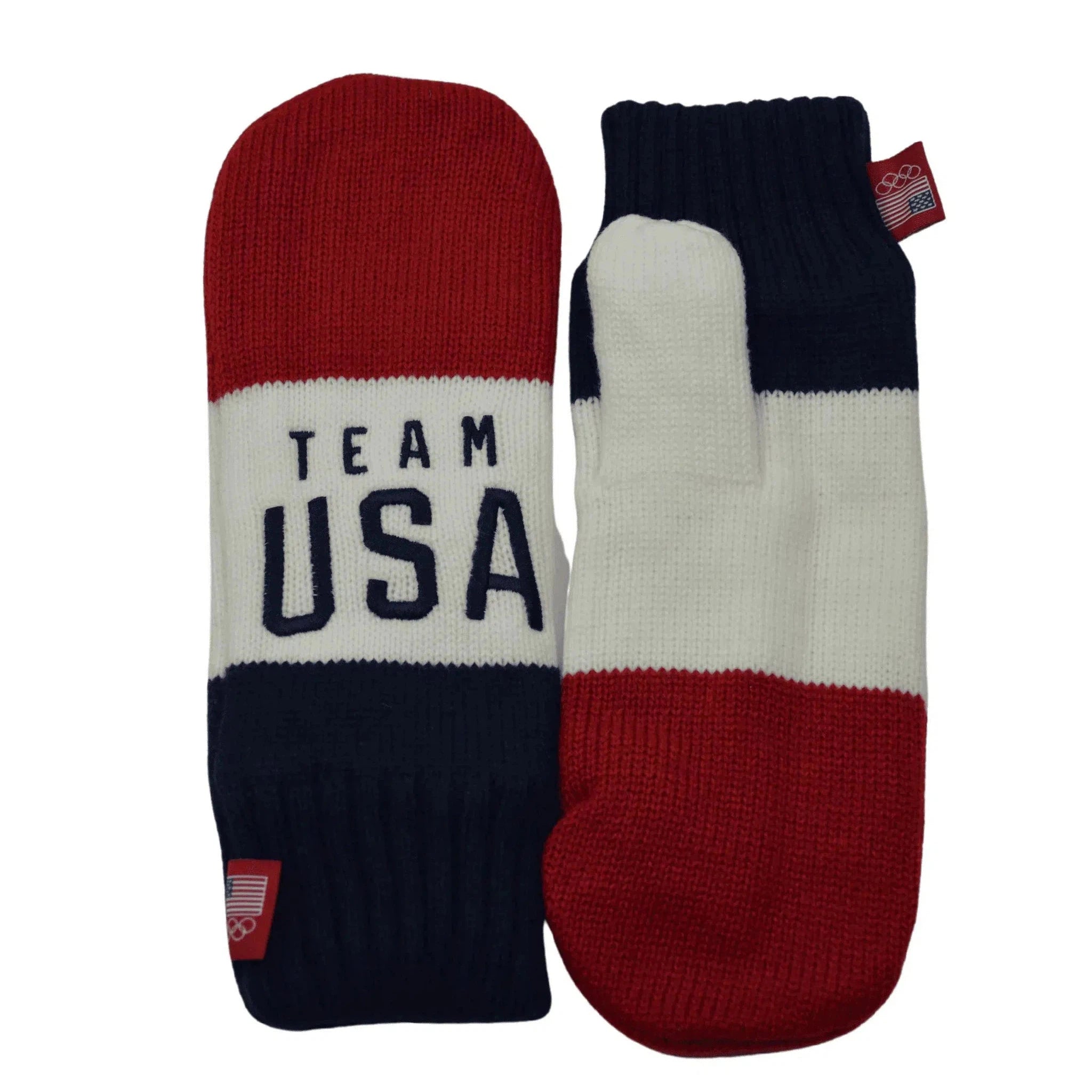 Team USA Olympic Team Red, White & Blue Winter Knit Mittens