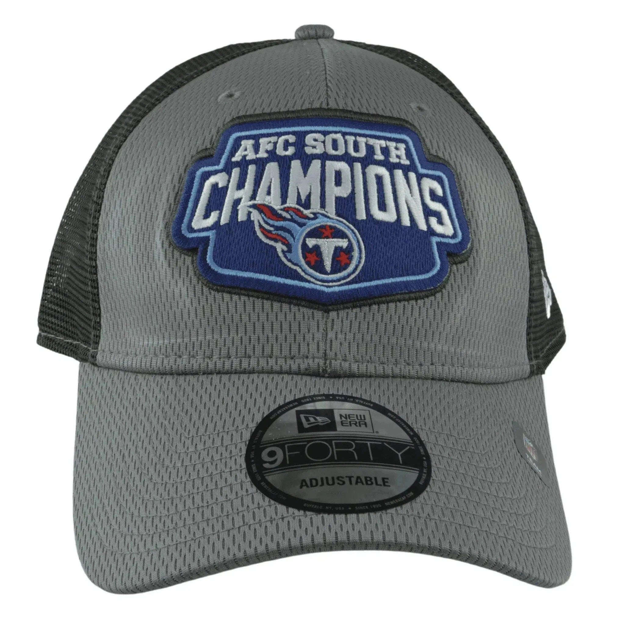 Tennessee Titans New Era 9FORTY NFC North Champions 2Tone Gray NFL Hat