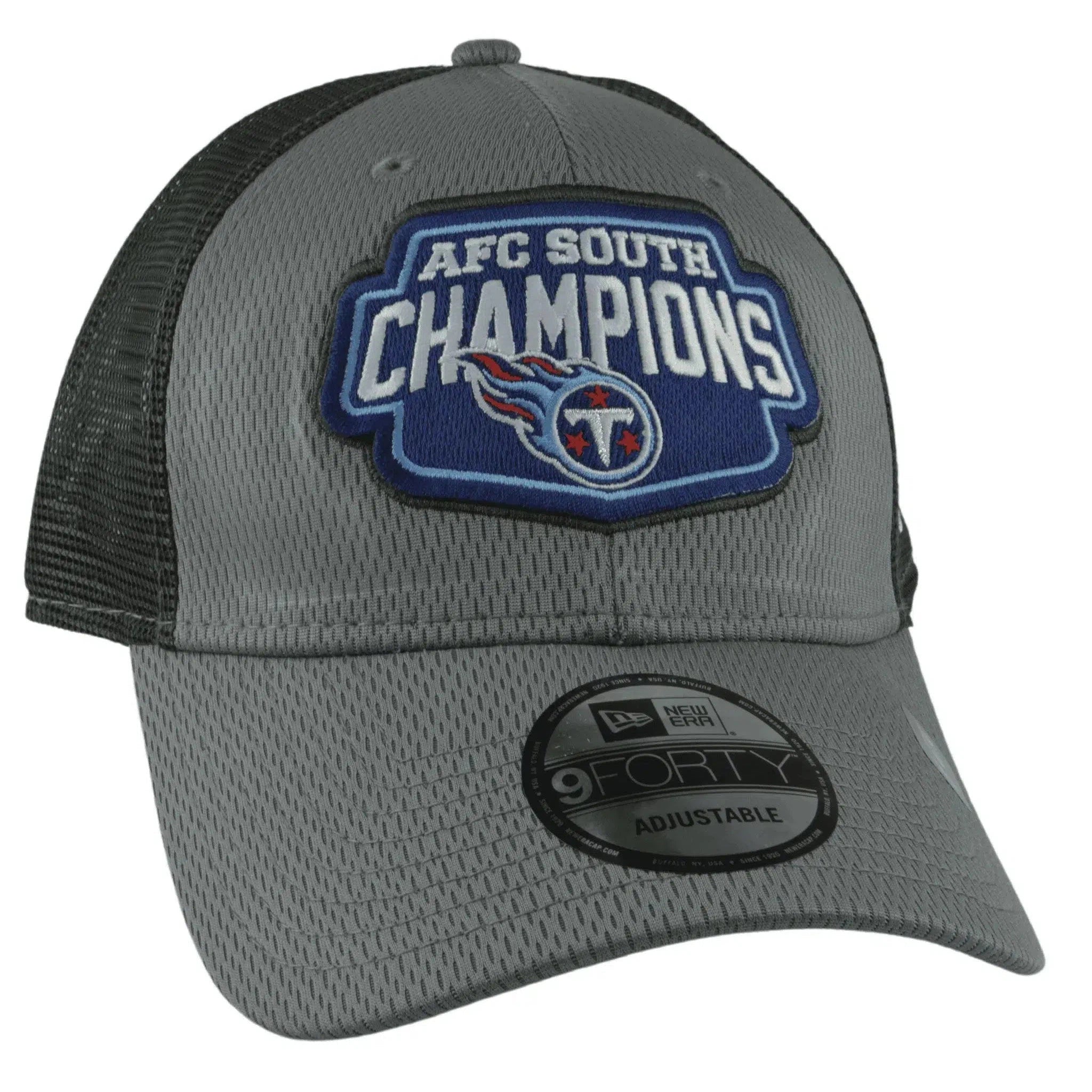 Tennessee Titans New Era 9FORTY NFC North Champions 2Tone Gray NFL Hat