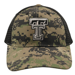 Texas Tech Red Raiders NCAA Digital Camo & Black Mesh Back Truckers Hat