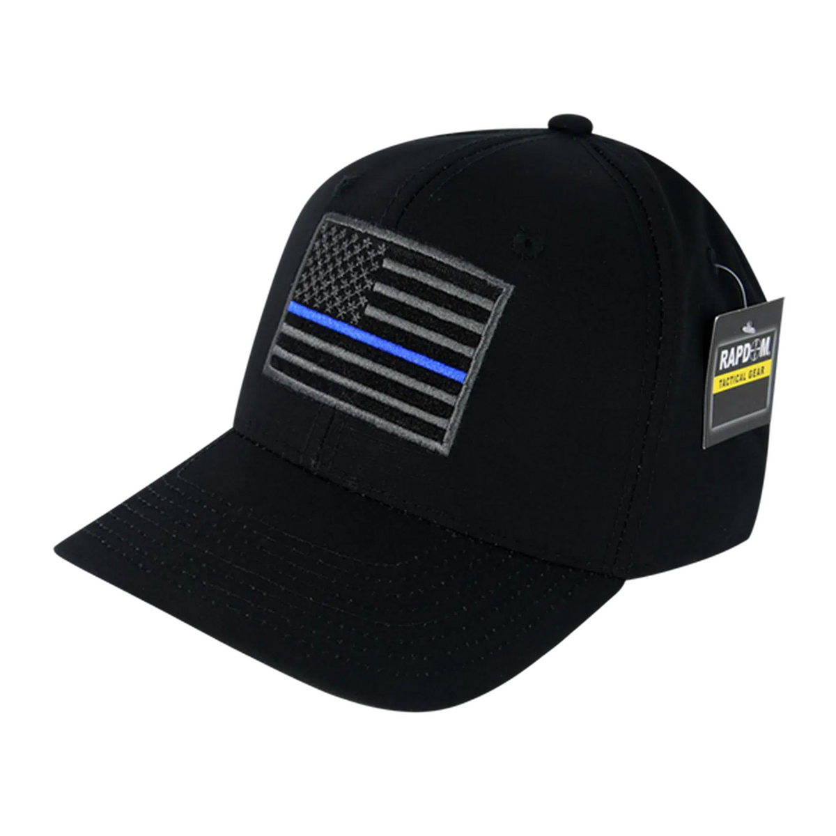 Thin Blue Line Flag Relaxed Fit Support Police Ripstop Tactical Hat by Rapid Dominance