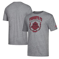 Toronto FC MLS Soccer Team Logo Tri-blend Short Sleeve Gray T-Shirt by Adidas